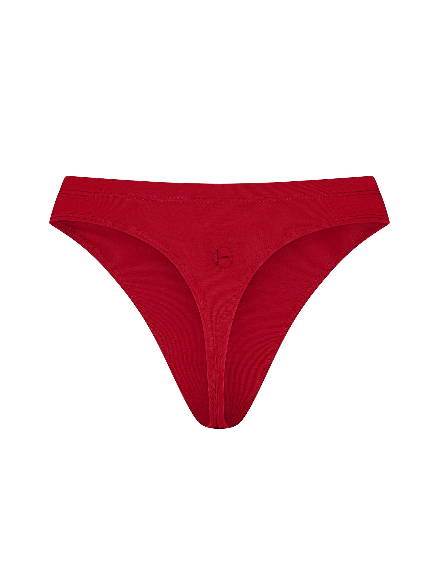 A chili pepper red Bamboo Hip G-String  thong underwear designed for comfort and fit, made from soft bamboo fabric.