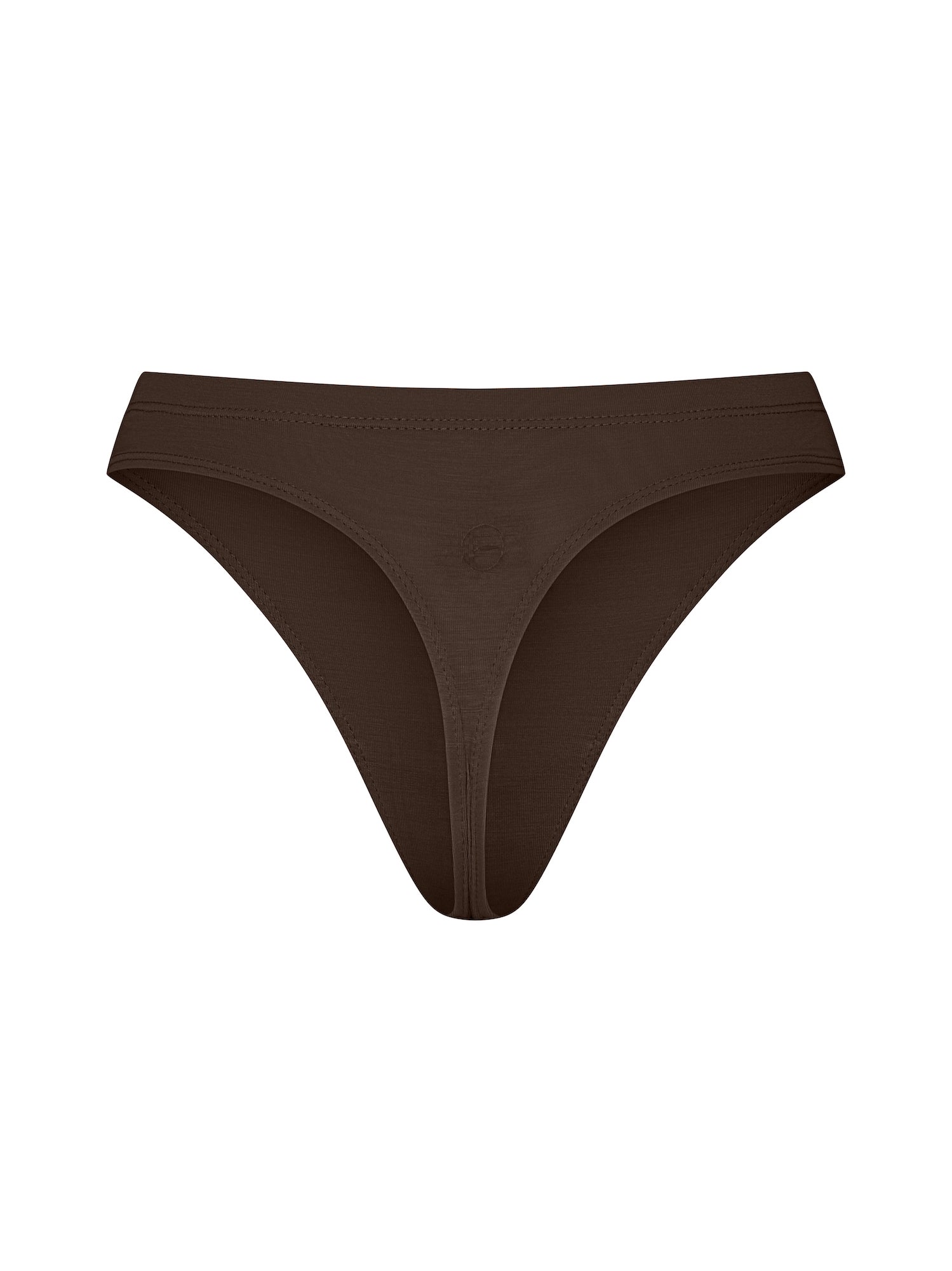 Cocoa brown hip g-string thong, women's bamboo clothing
