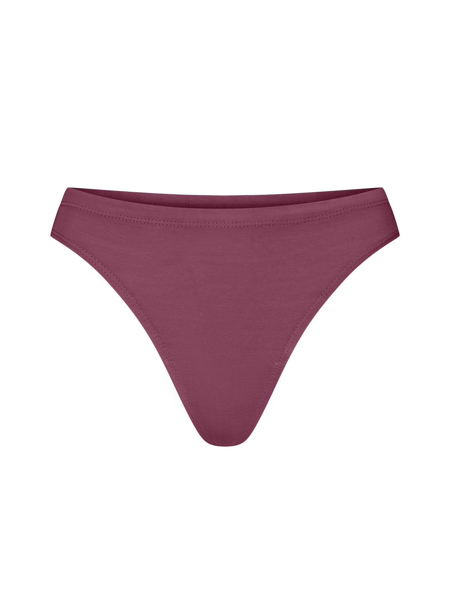 Bamboo Hip G-String - Aubergine