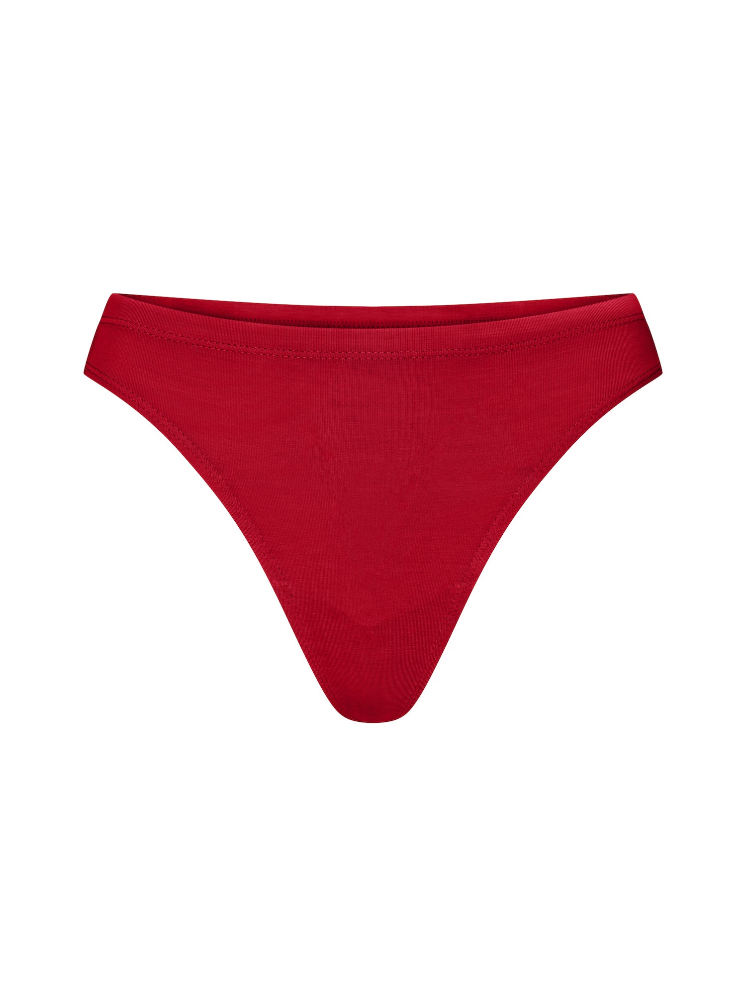 A chili pepper red Bamboo Hip G-String  thong underwear designed for comfort and fit, made from soft bamboo fabric.