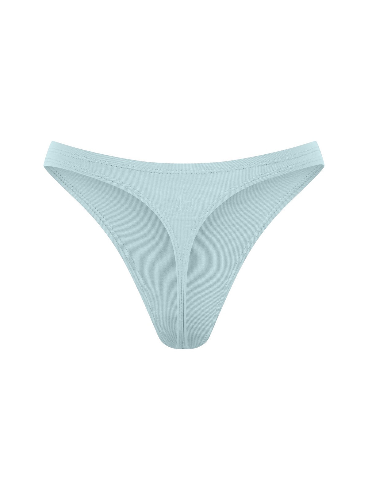 Light blue thong on a white background