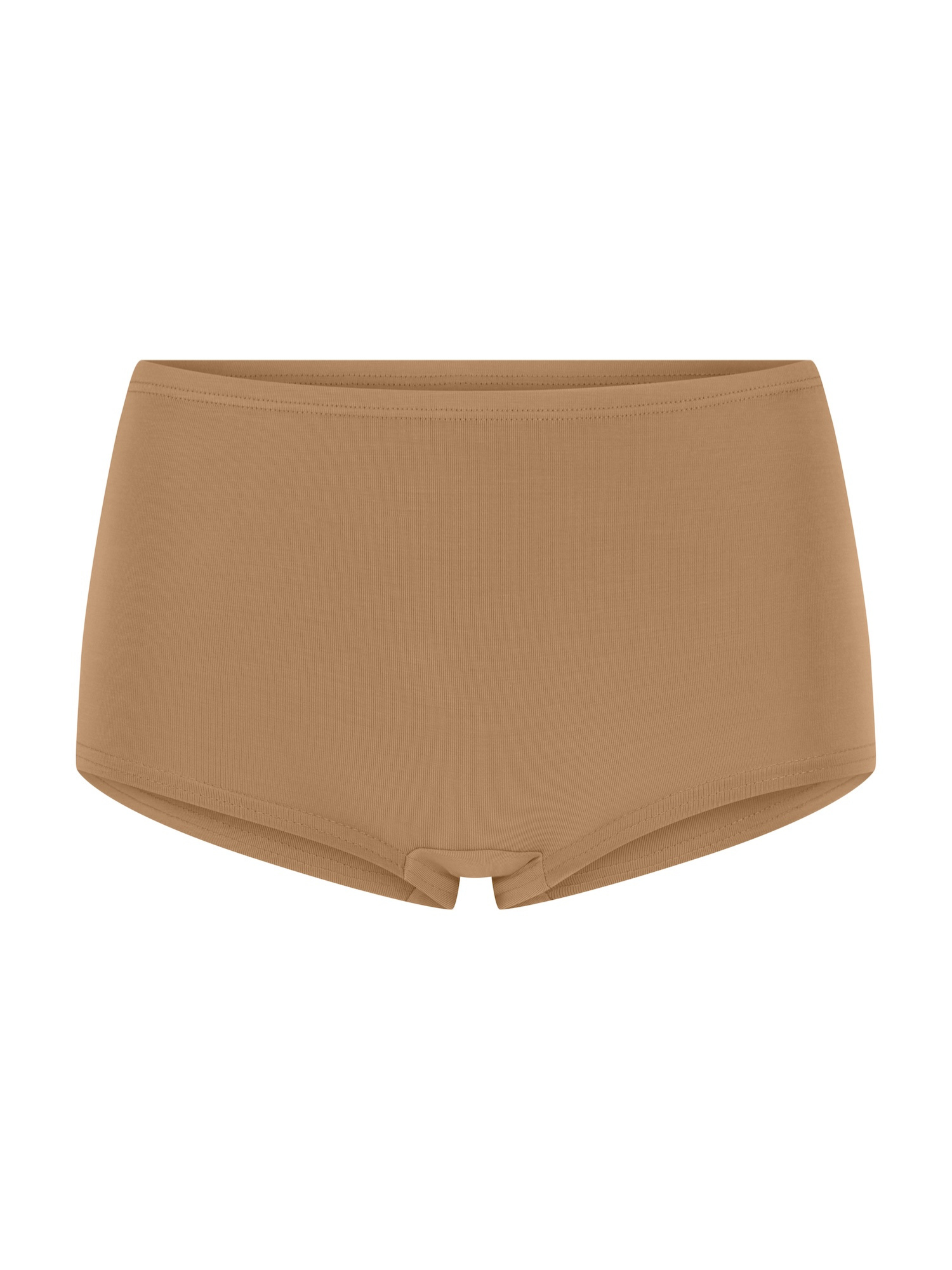Toffee tan boyleg women's underpants on a white background