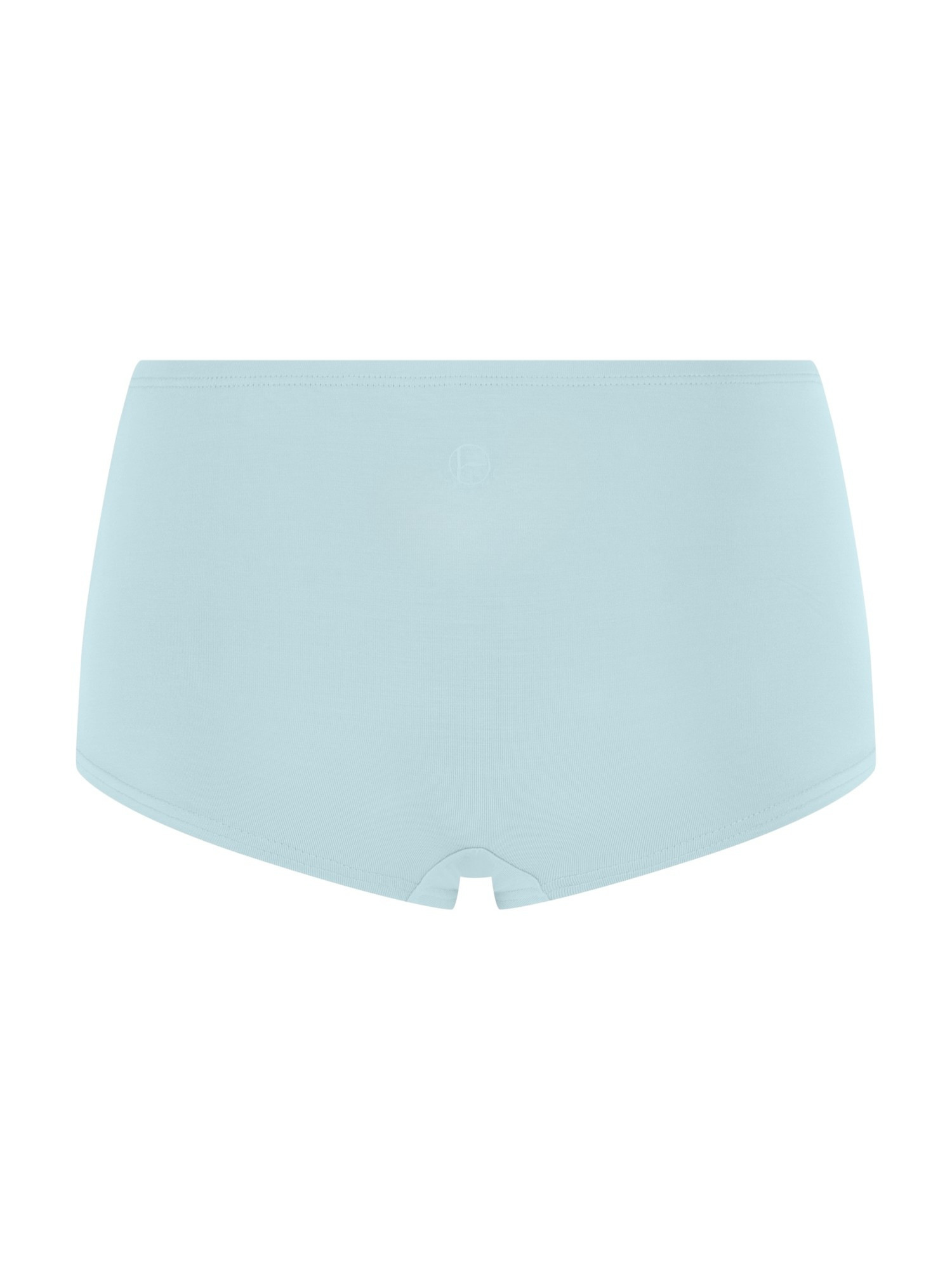 Topaz blue bamboo boyleg women's underpants on a white background