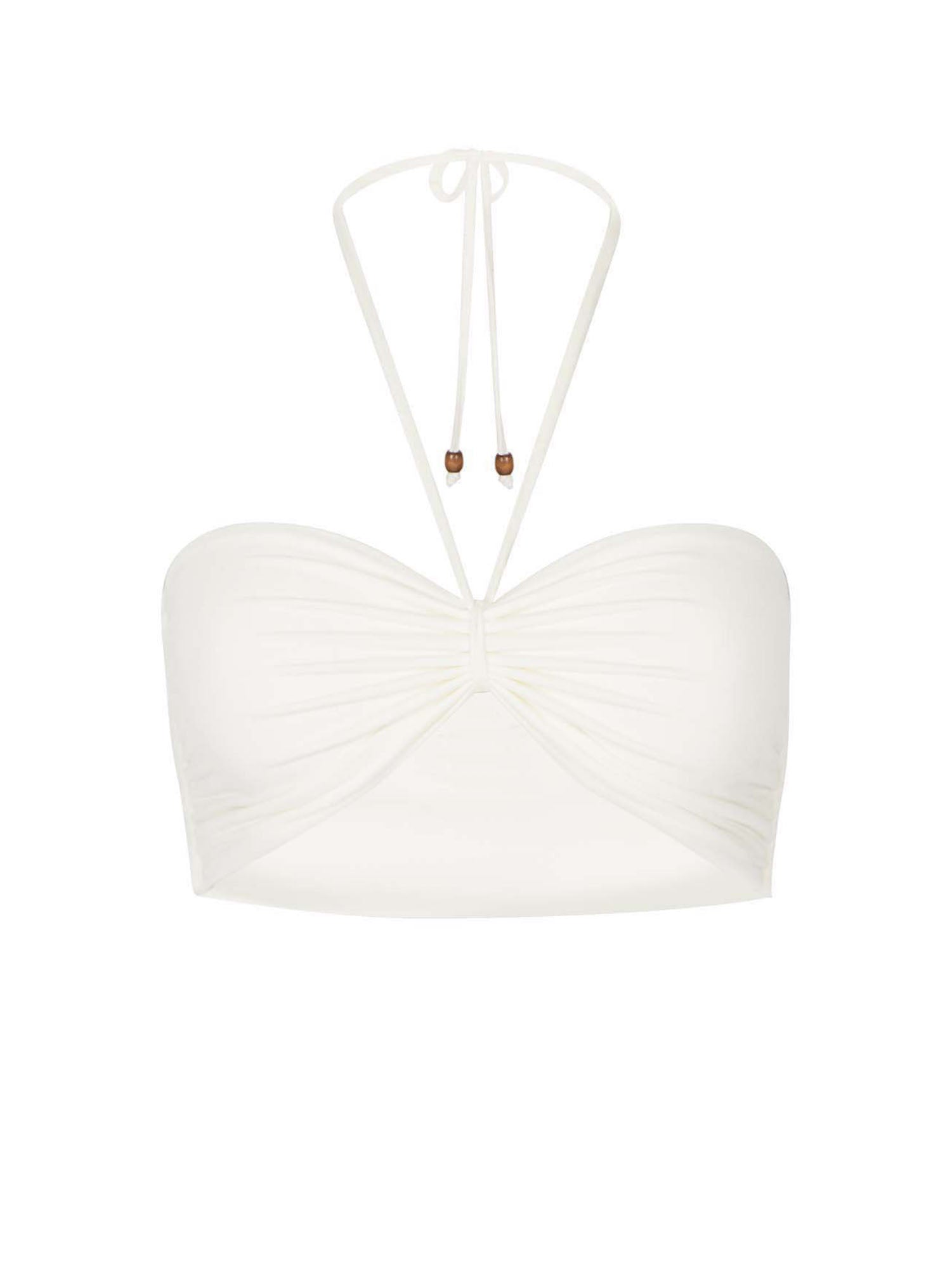 Bamboo Cream Boob Tube Bra 