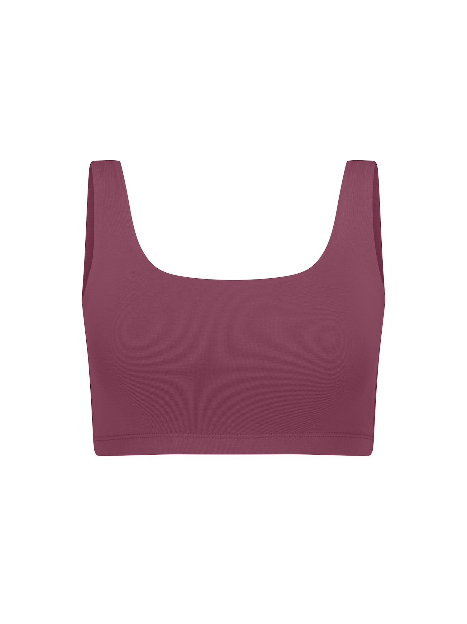 aubergine maroon bamboo reversible wireless bra, women's bamboo clothing
