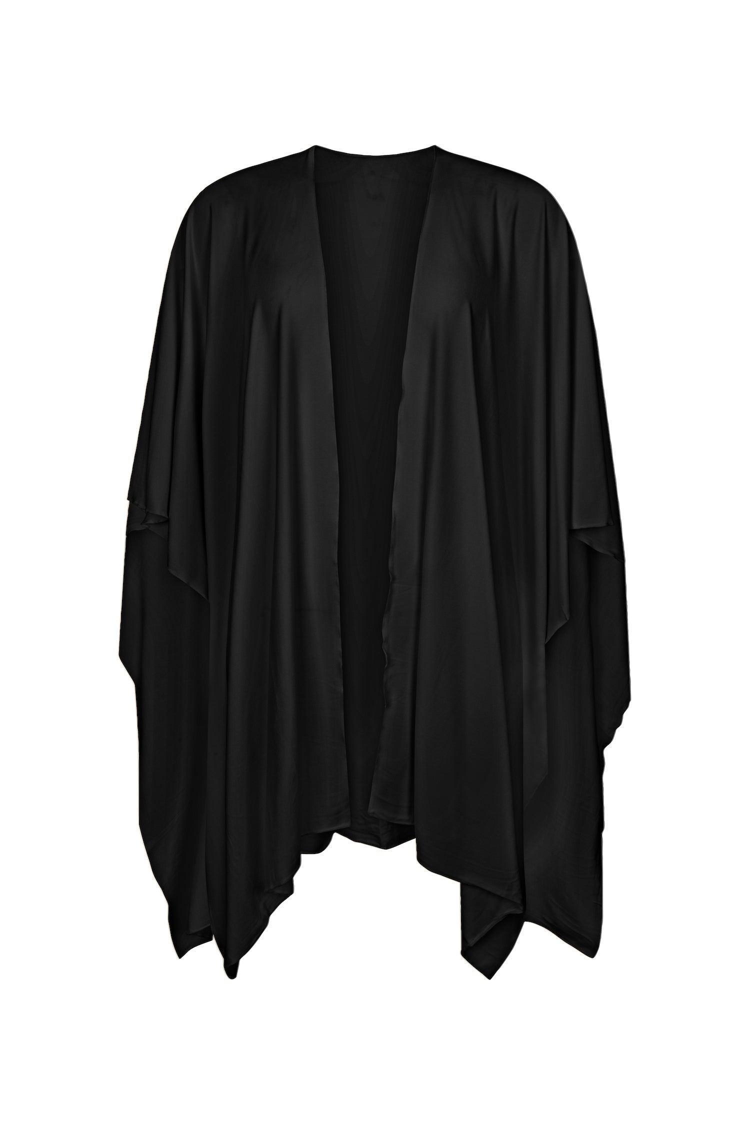 Black large shawl, nourishing wrap, women's bamboo clothing