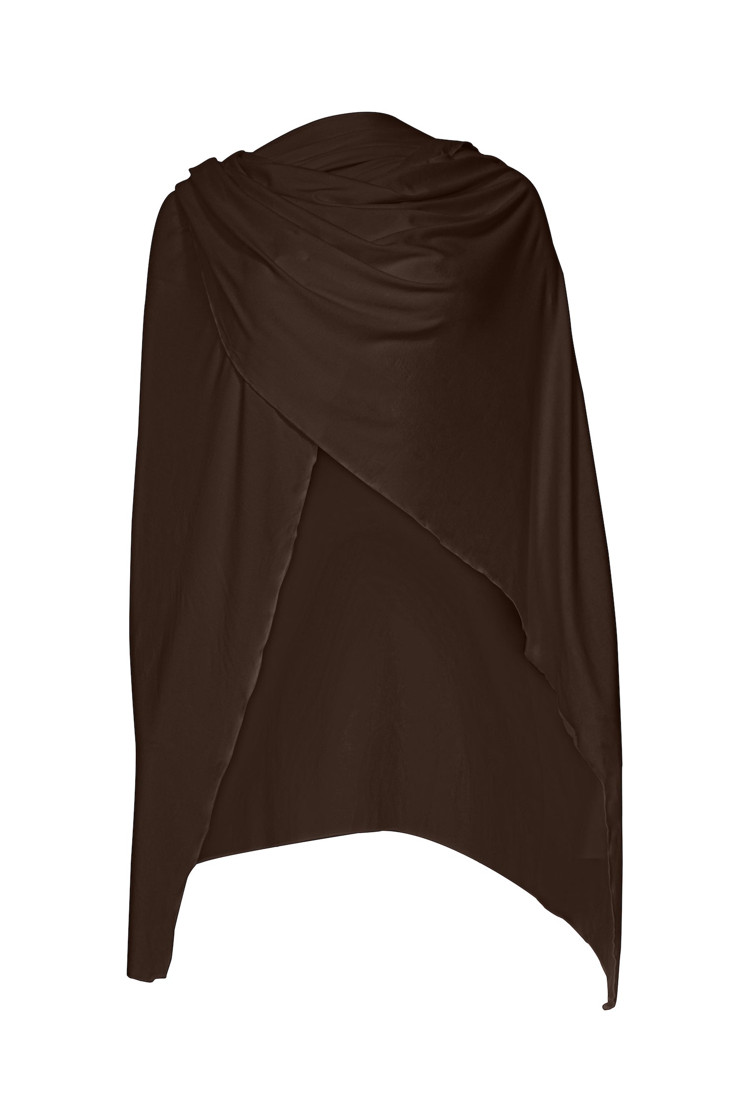 Cocoa brown large shawl, nourishing wrap, women's bamboo clothing