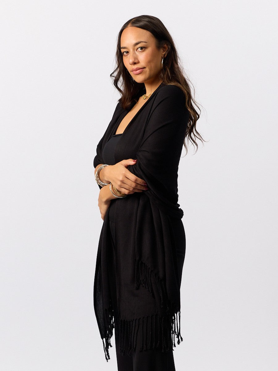 Bamboo Lightweight Scarf - Black