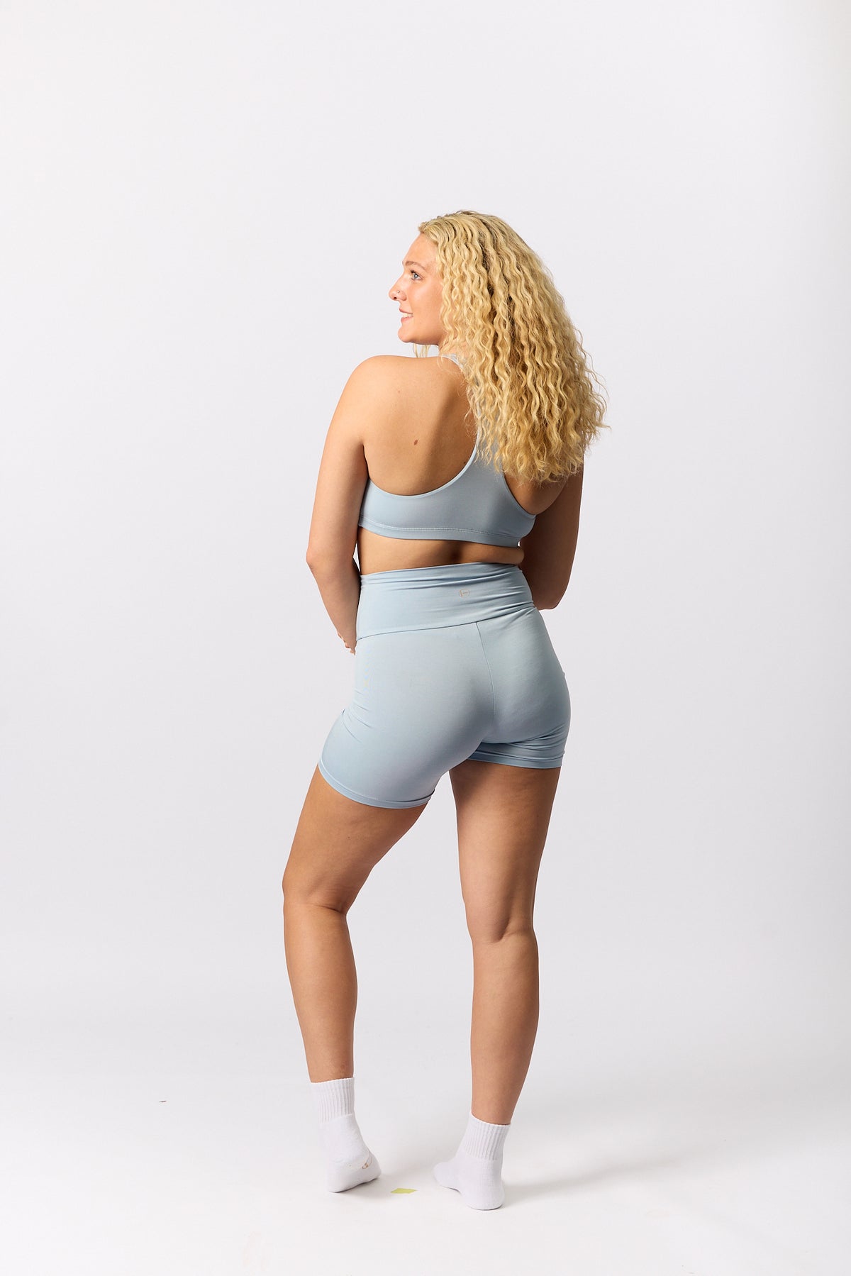 Bamboo Racer Back Bra - Topaz