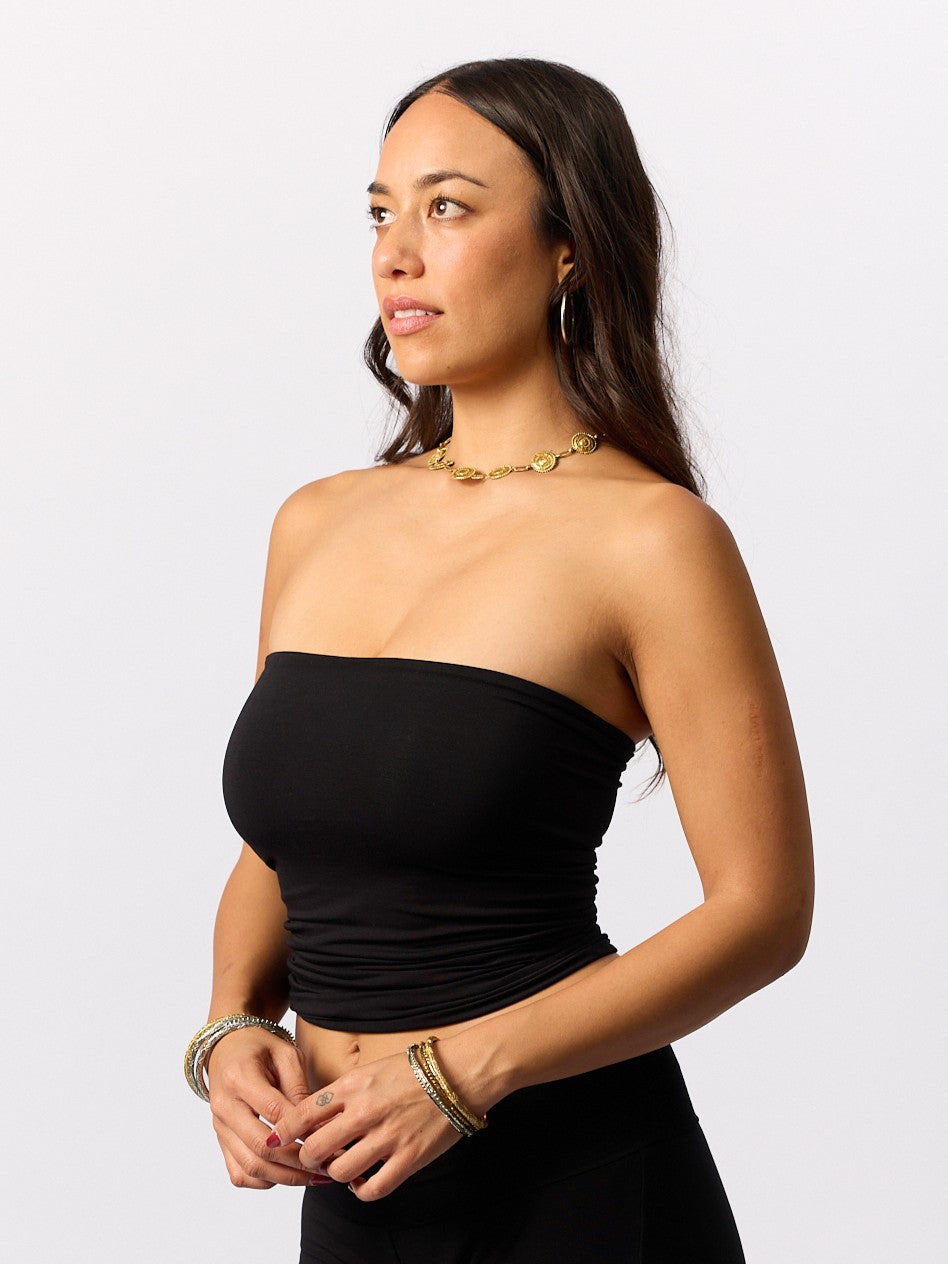 Bamboo Tube Top / Skirt - Black