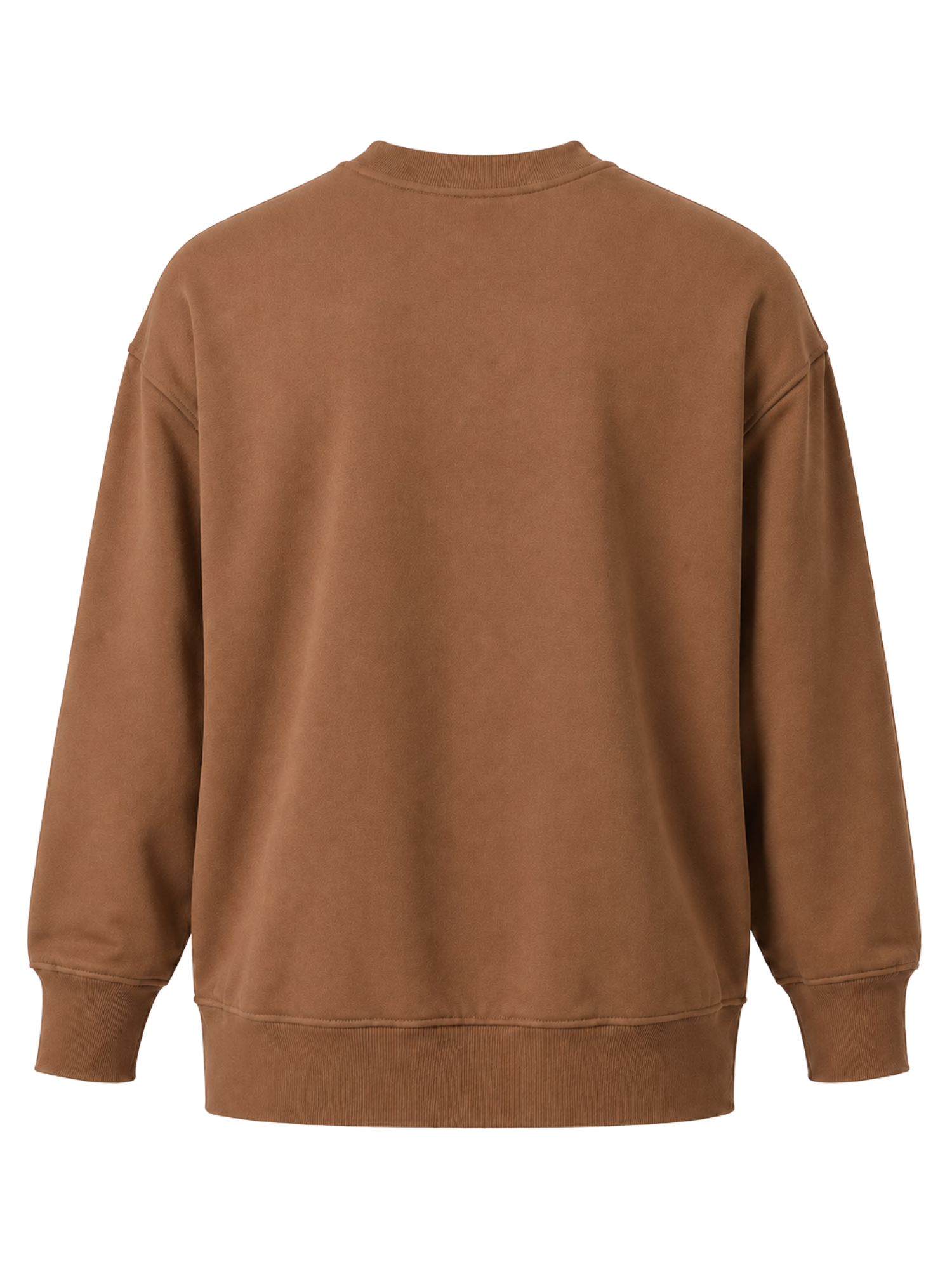 Organic Fleece - Relaxed Crew Neck Sweater - Toffee