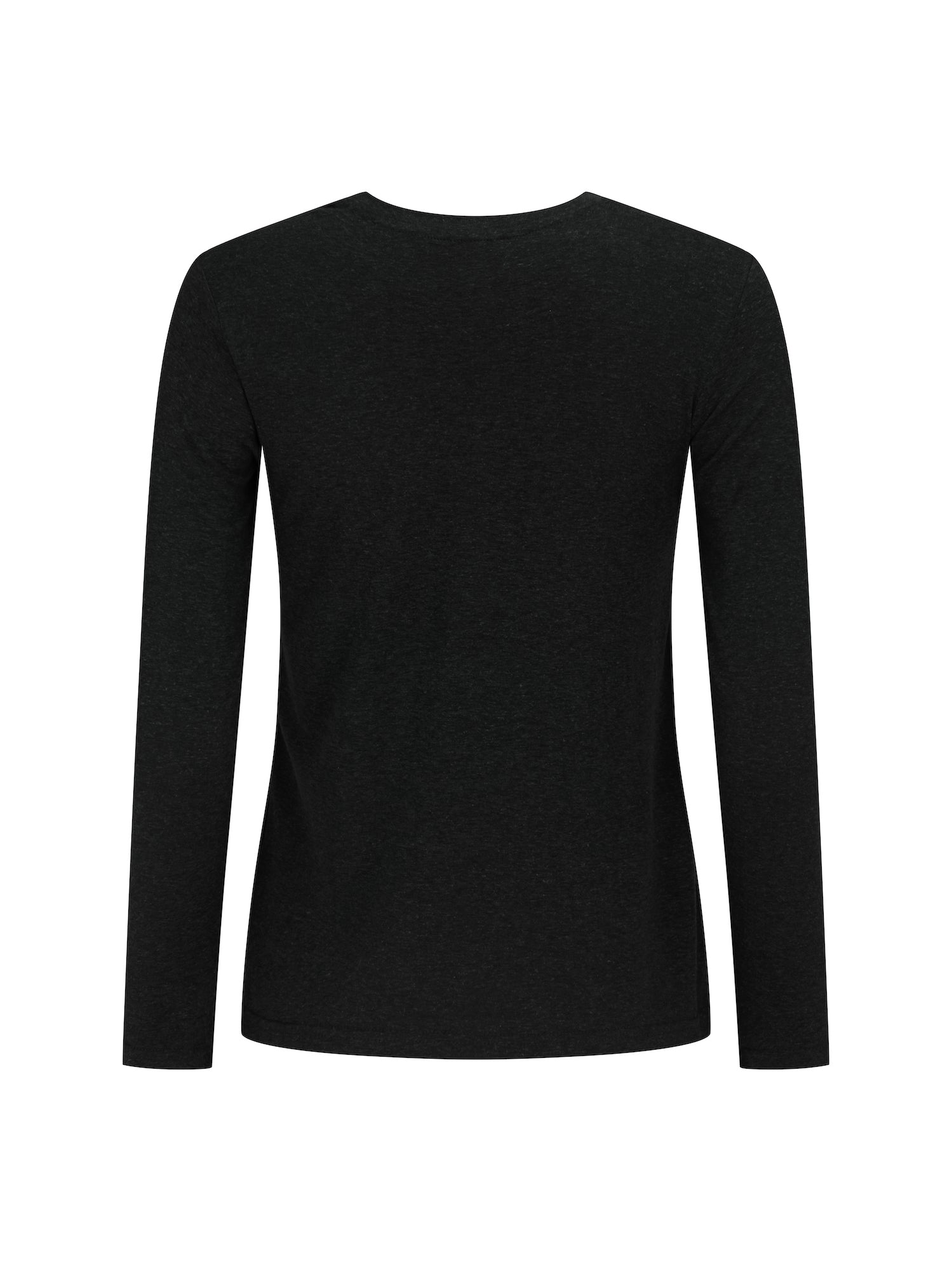 Hemp / Bamboo Relaxed Long Sleeve Crew Tee - Black
