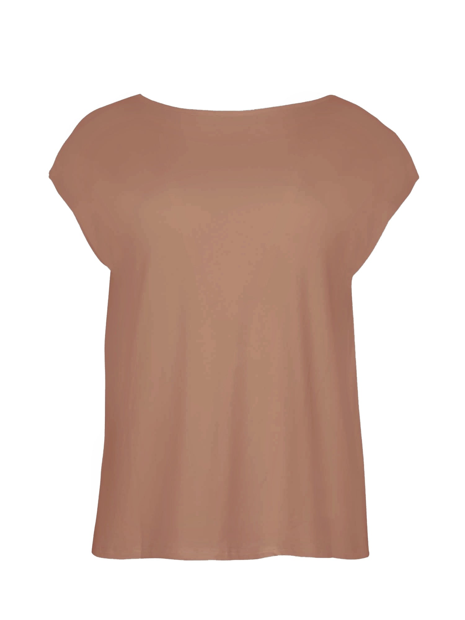 Bamboo Boxy T-Shirt - Toffee