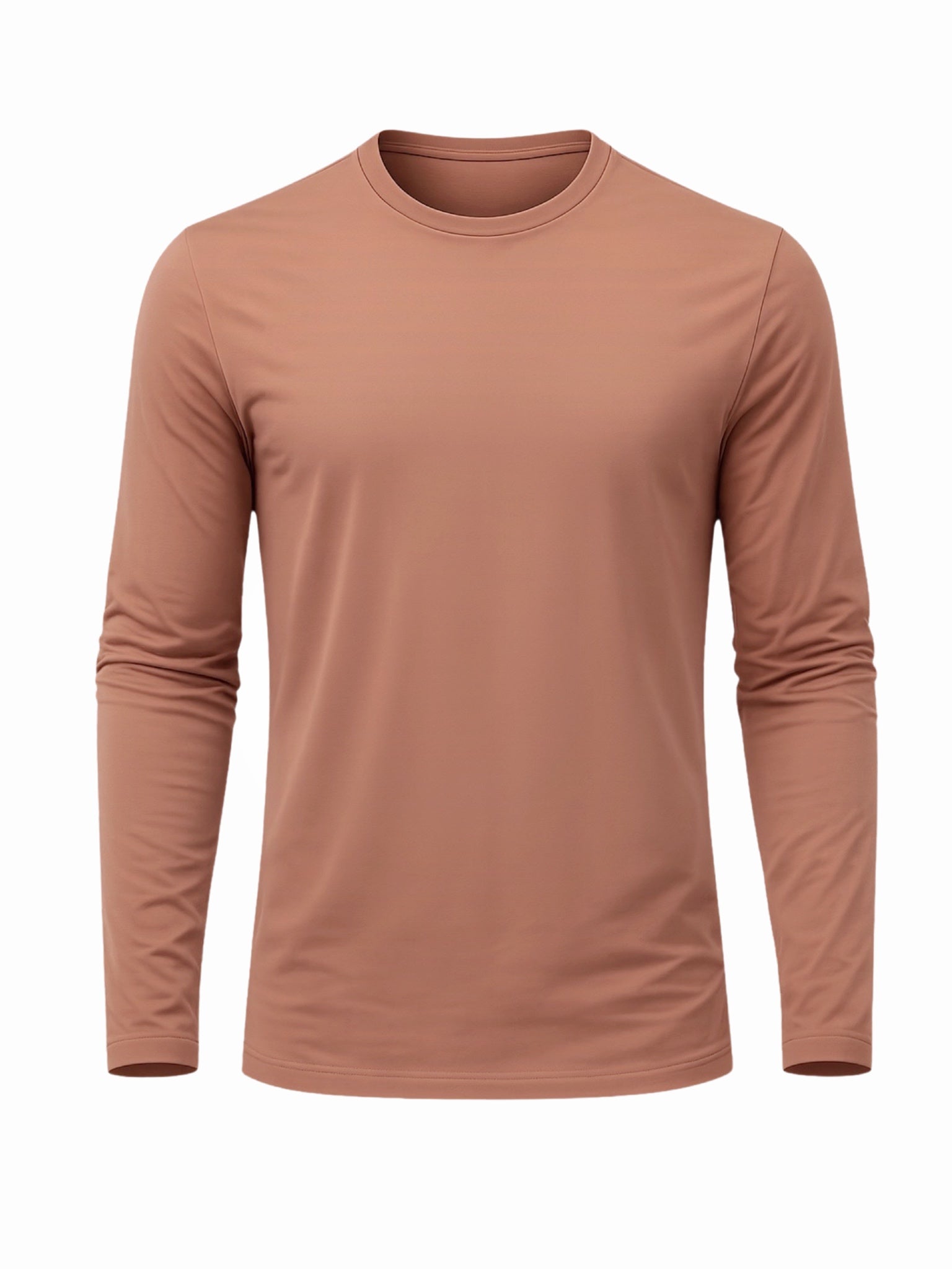 Bamboo Men's Long Sleeve Top - Toffee