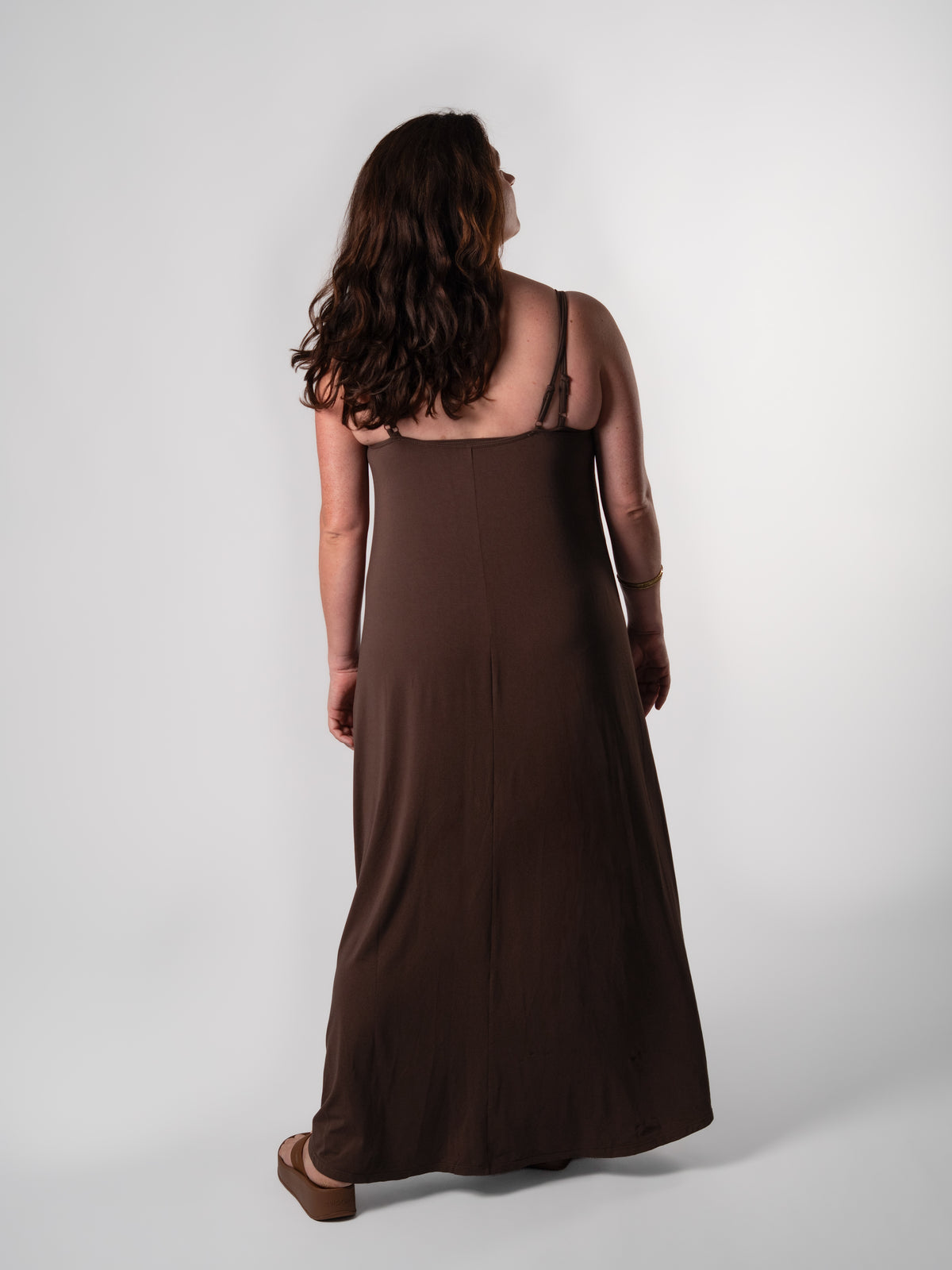 Bamboo Swing Maxi Dress - Cocoa