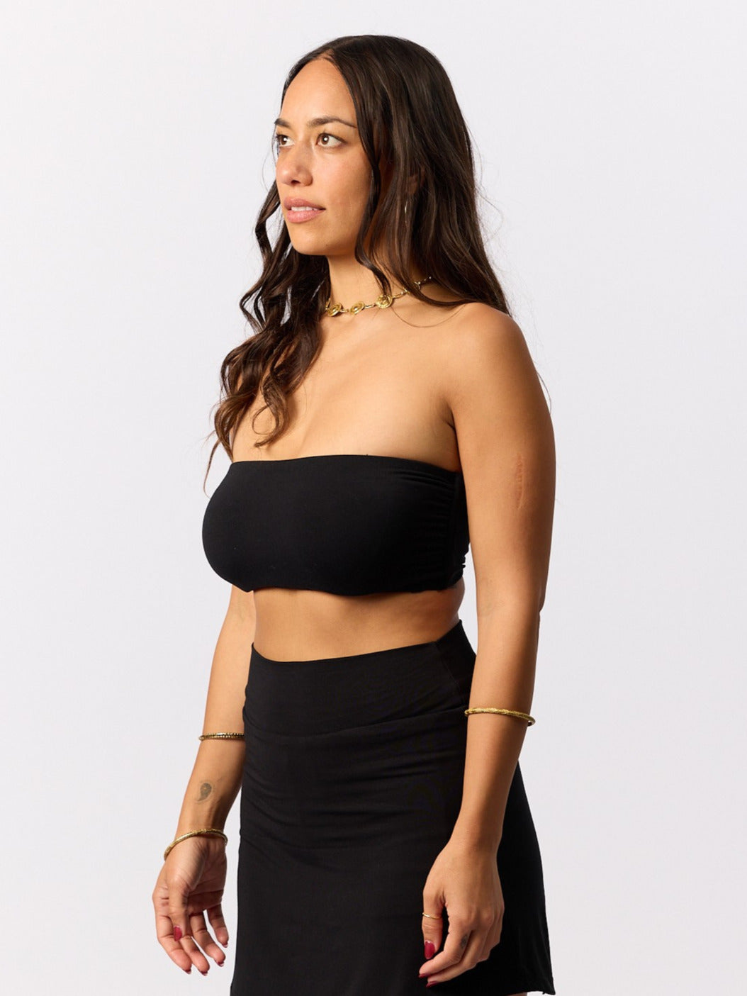 Bamboo Boob Tube - Black